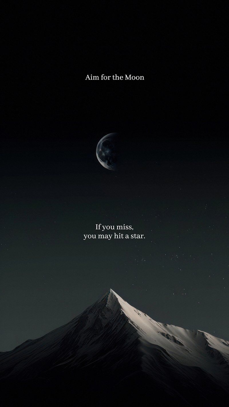 800x1422 Aim moon quote Facebook story