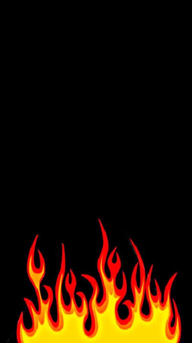 750x1334 fire texture furnace flame gas burn heat wallpaper