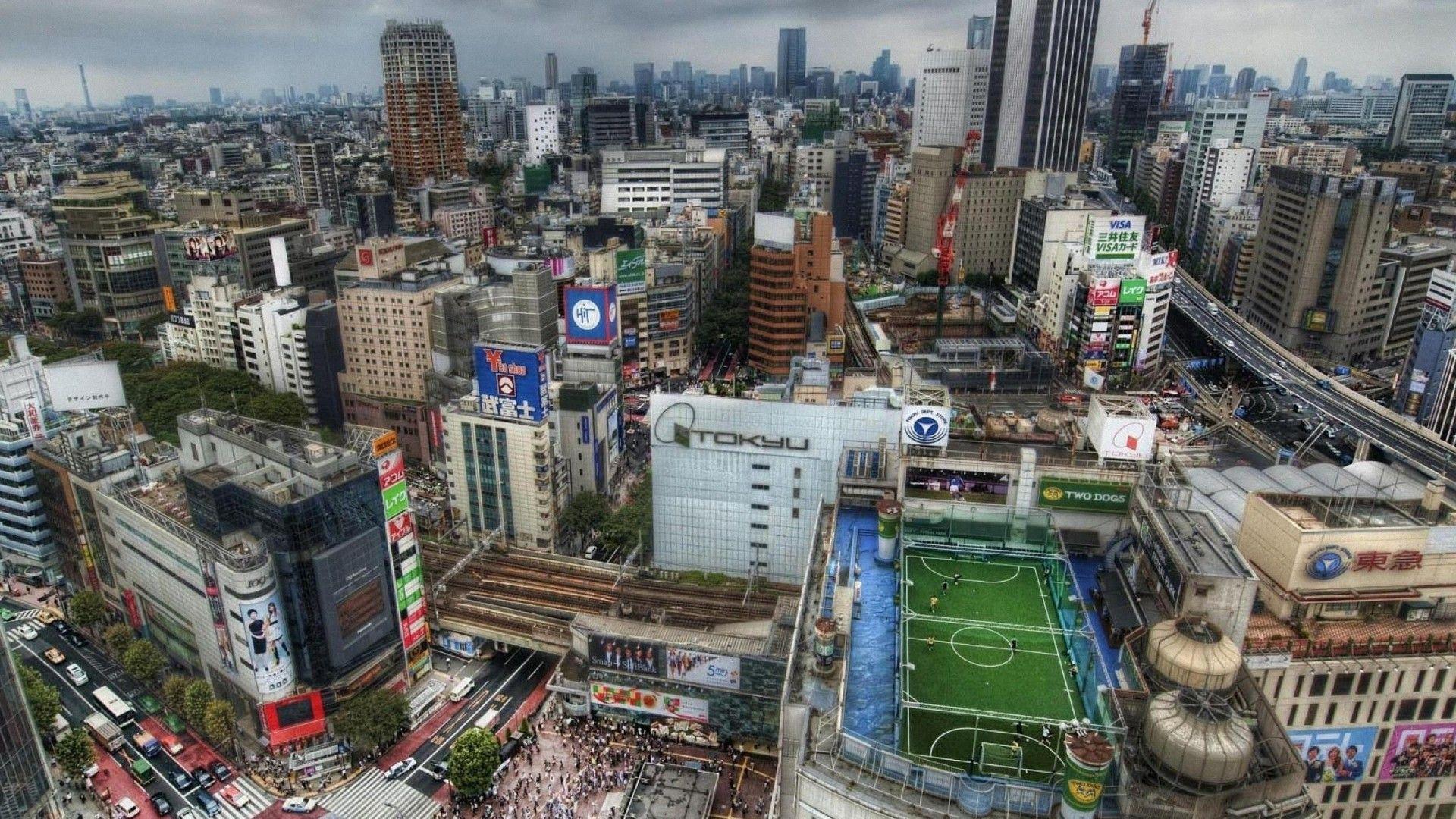 1920x1080 Japan Tokyo City Soccer Stadium HD Background