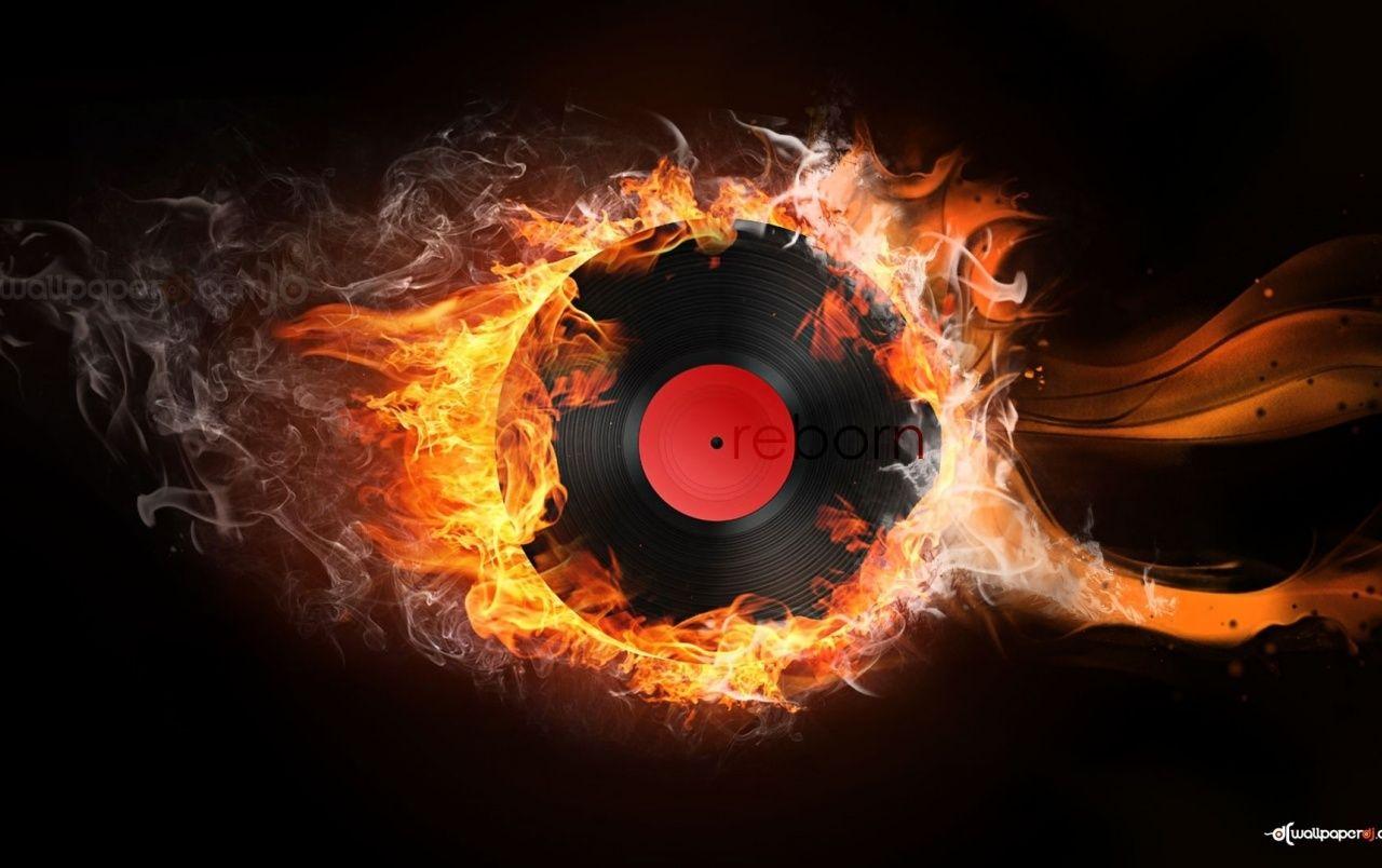 1280x804 Originalhd Burning Music Vinyl Love Wallpaper Ball On