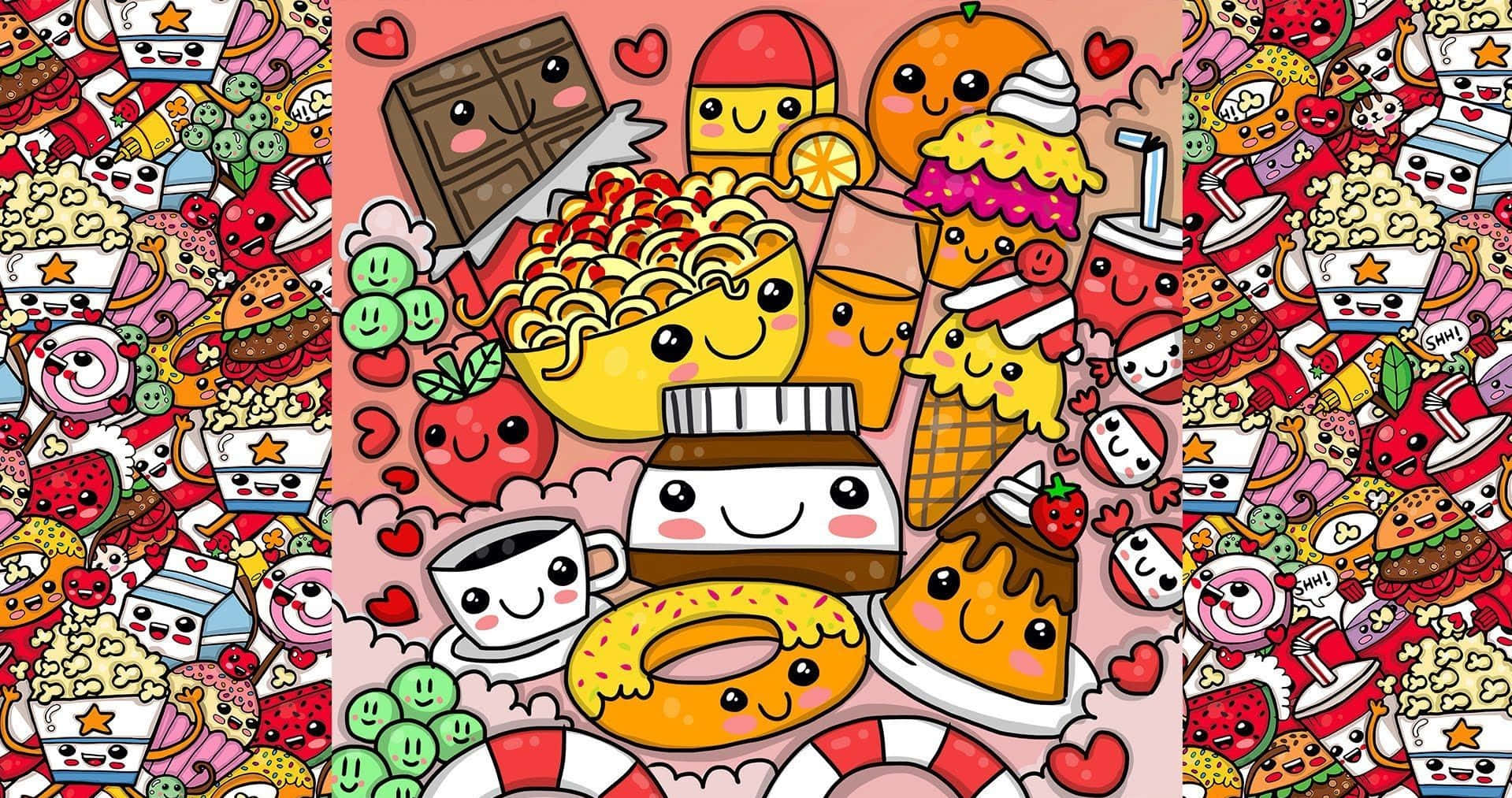 1919x1013 Kawaii Food Wallpaper