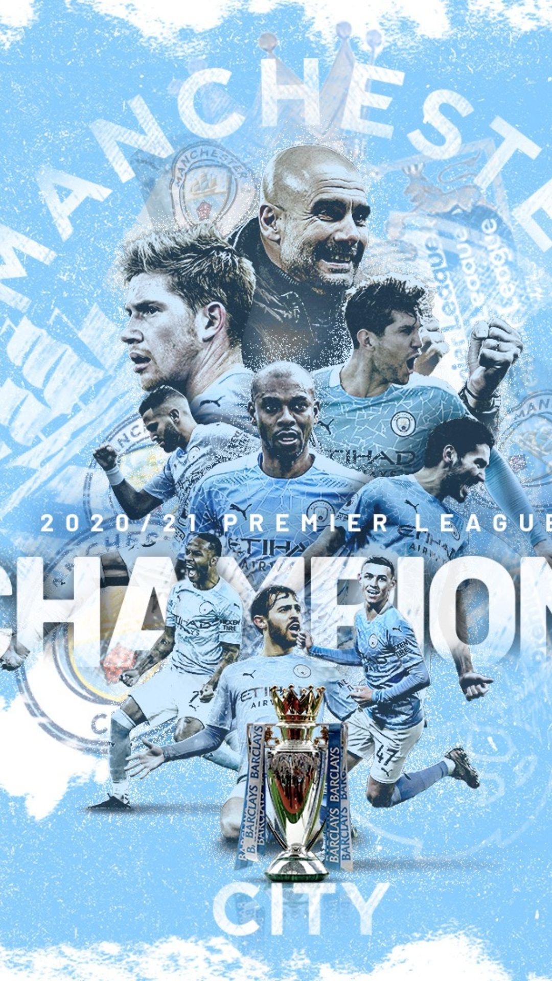 1080x1920 Man City Squad Wallpaper