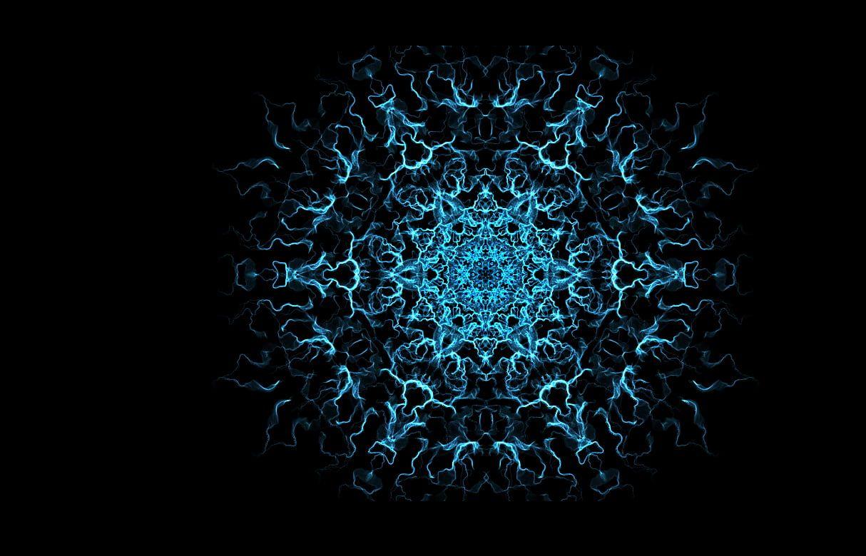 1214x780 Teal flower mandala, mandalas, abstract HD wallpaper