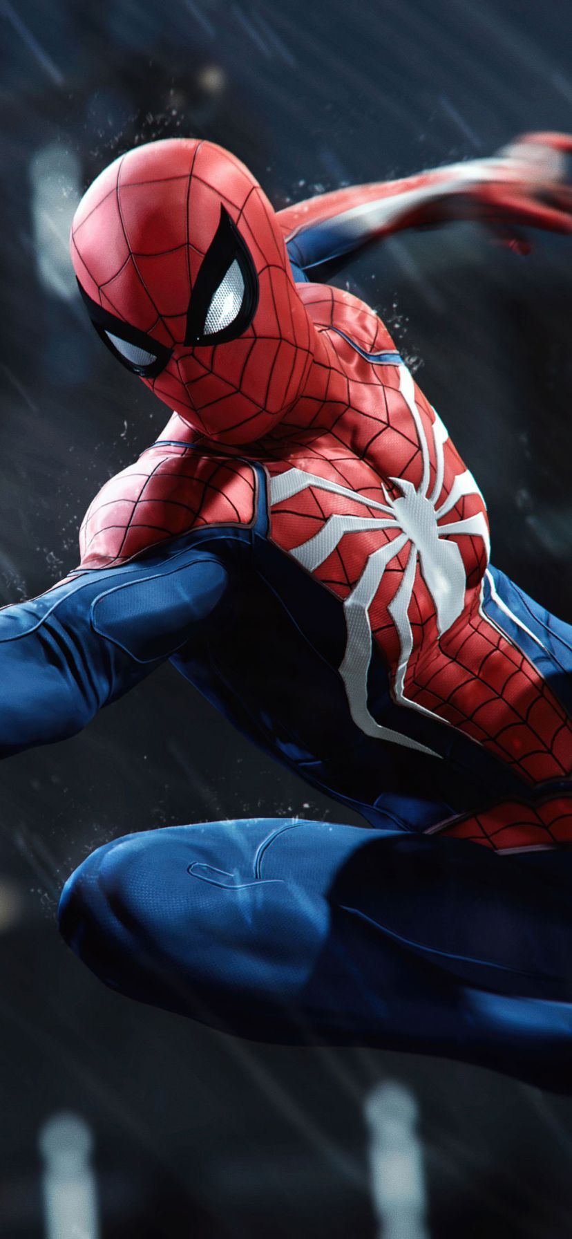 828x1792 Insomniac Spider Man Wallpaper
