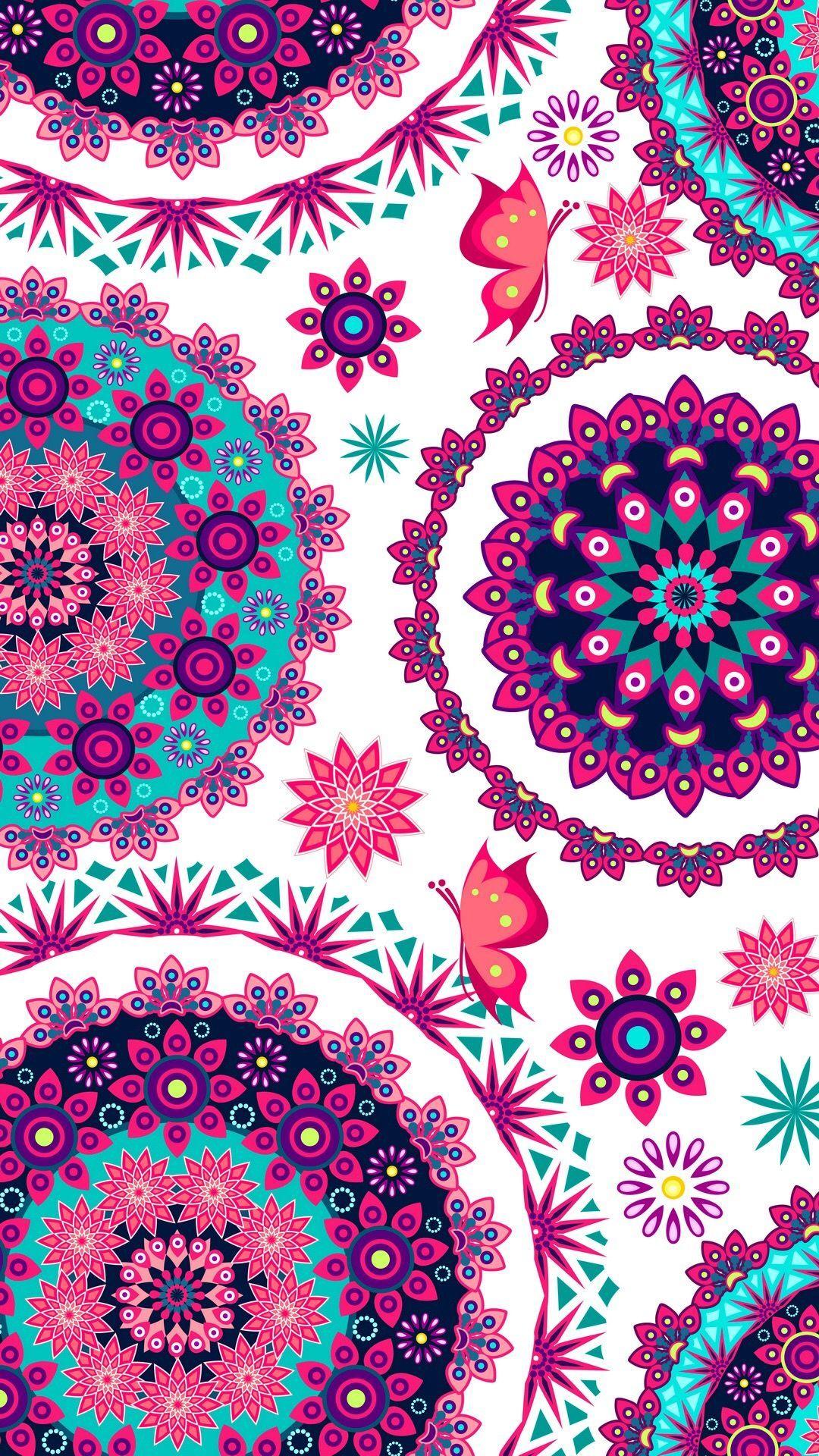 1080x1920 iPhone Wallpaper. Pattern, Magenta, Pink, Design, Pedicel