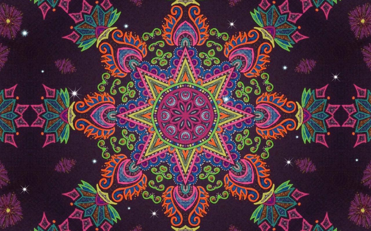 1280x800 Mandala Background Nice Wallpaper 16384