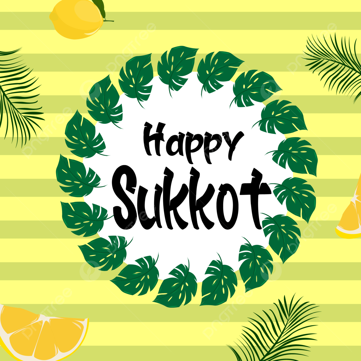 1200x1200 Happy Sukkot Wallpaper Design