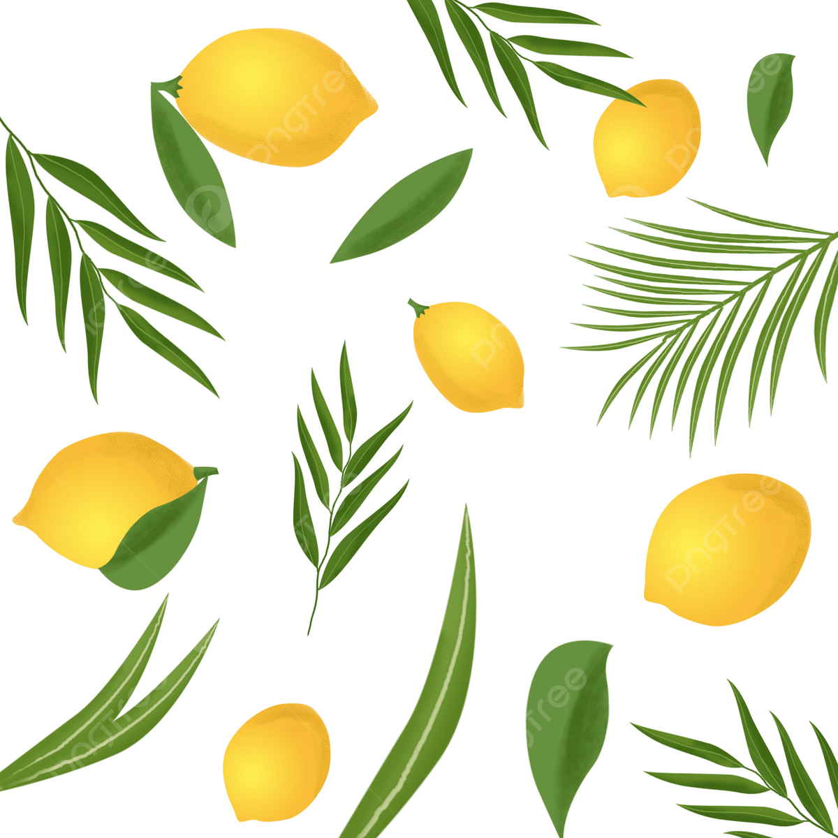 1200x1200 Fresh Style Branch Elements Background