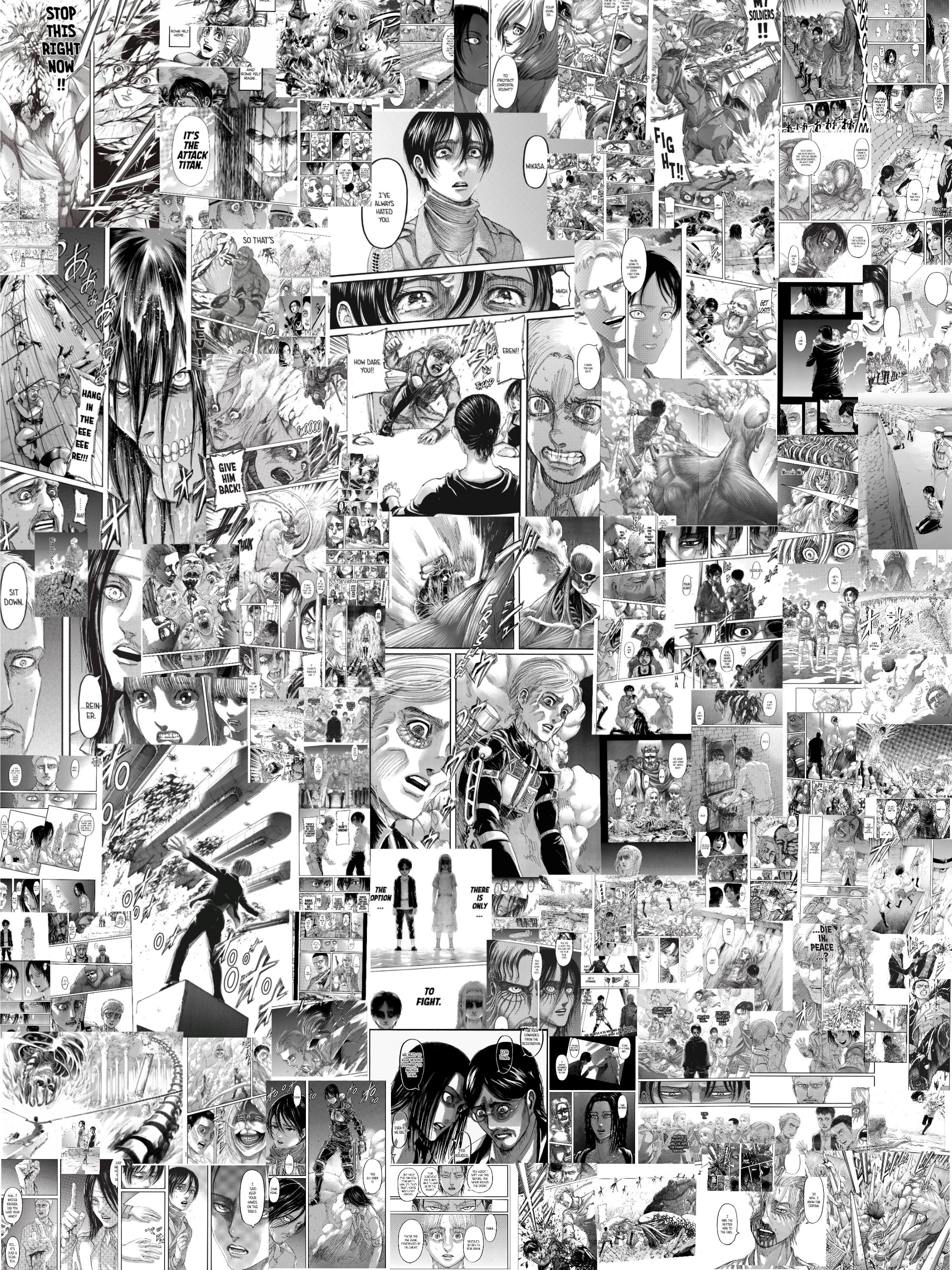 2250x3000 Aot manga collage, its old and not to