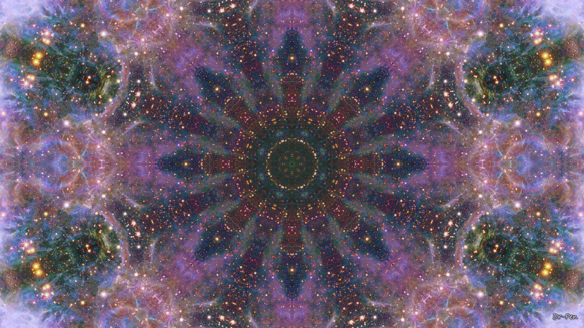 1920x1080 Space Mandala No16 HD Wallpaper. Background