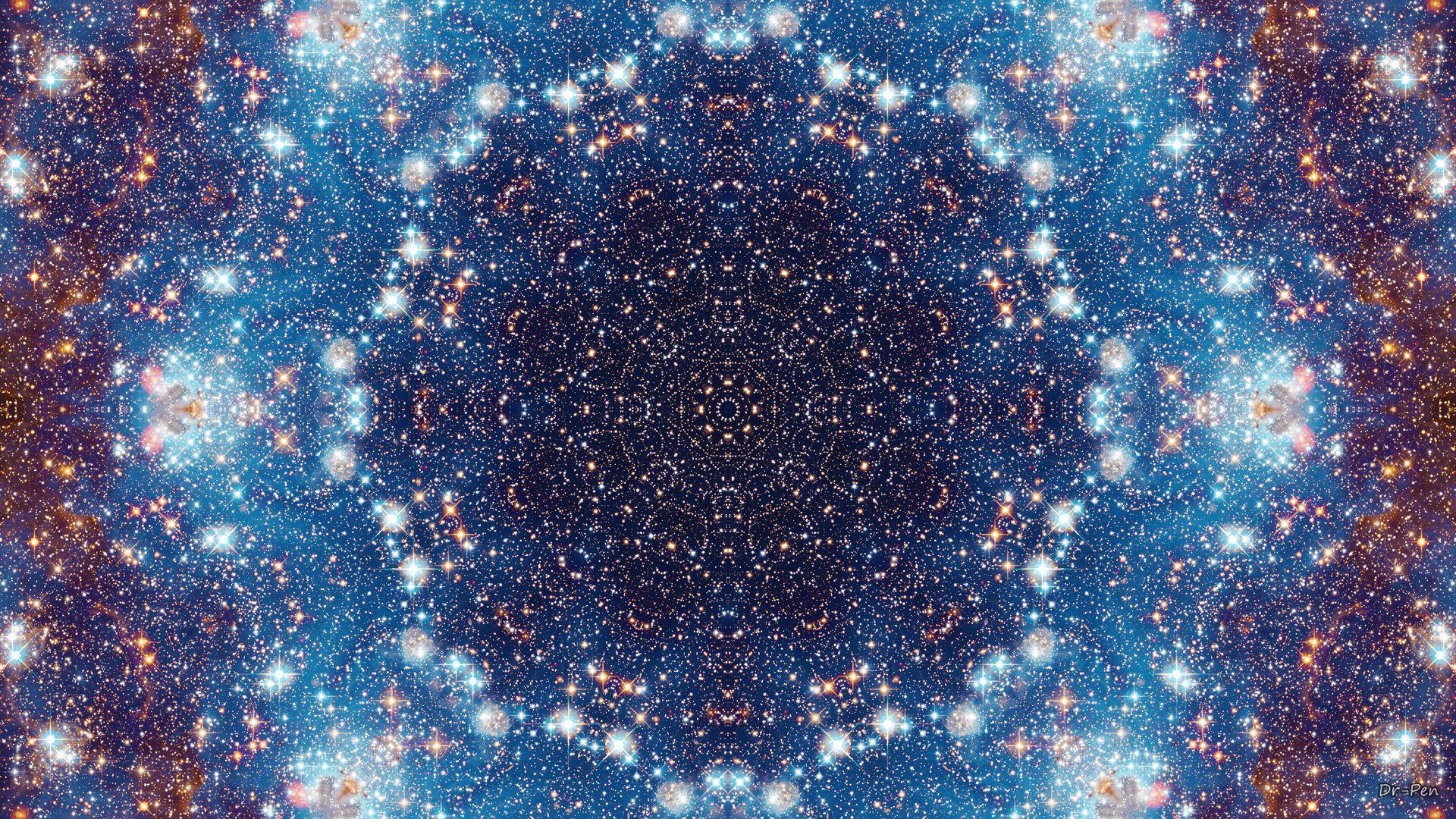 1920x1080 Space Mandala no11 HD Wallpaper. Background