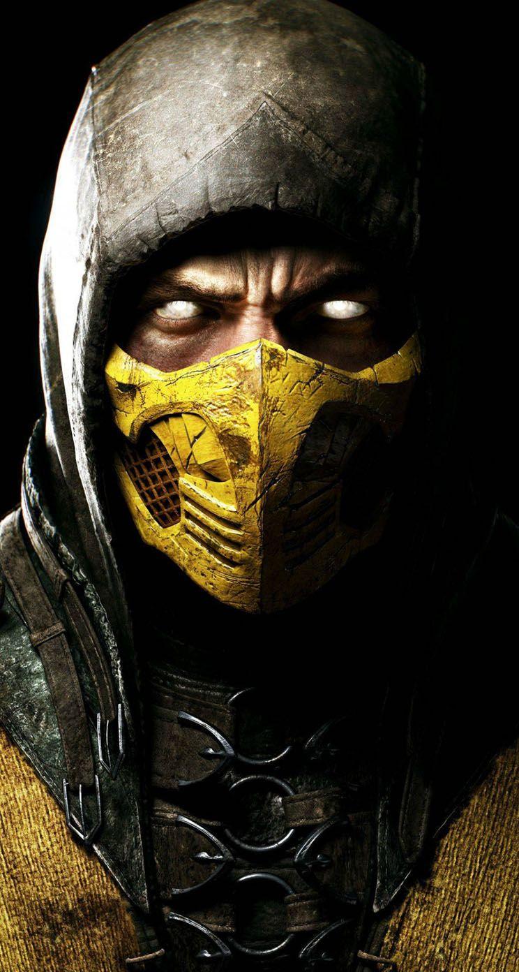 744x1392 The iPhone Wallpaper Scorpion in Mortal Kombat X
