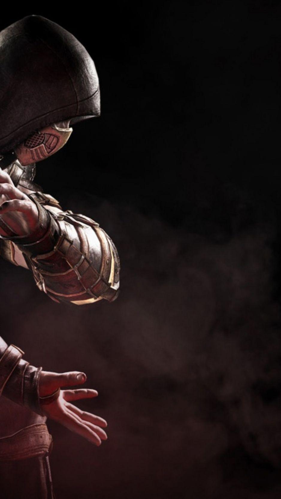 938x1668 Download Mortal Kombat X, Scorpion, Soldier iPhone standard