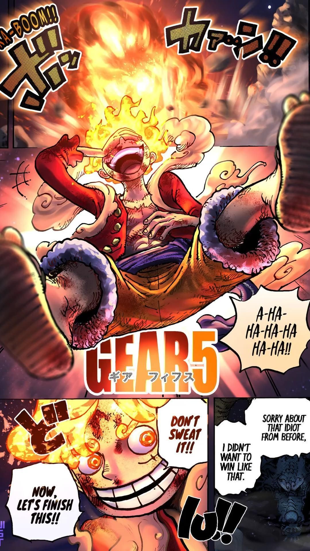 1080x1920 Luffy Gear 5 iPhone HD 4k Wallpaper