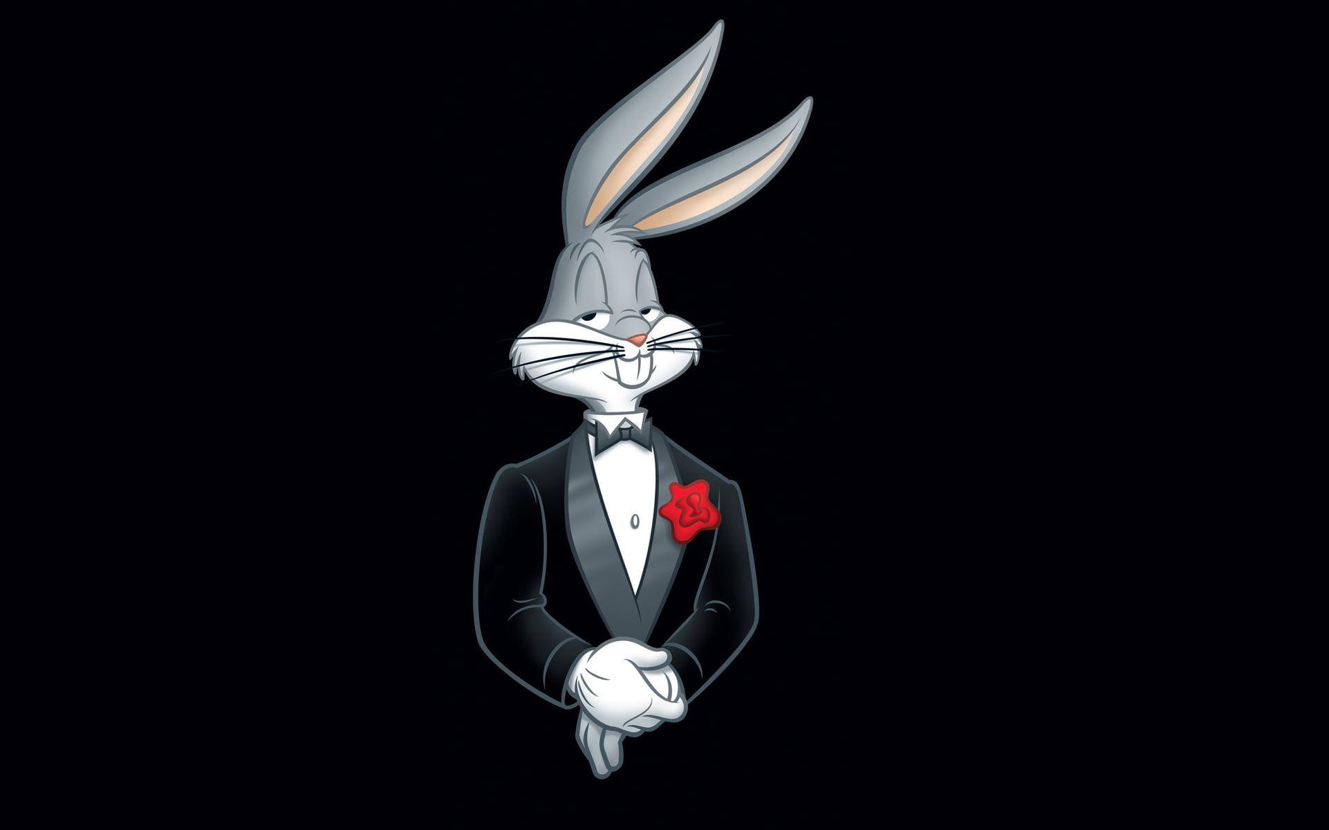 1920x1200 Bugs Bunny wearing tuxedo suit HD wallpaper