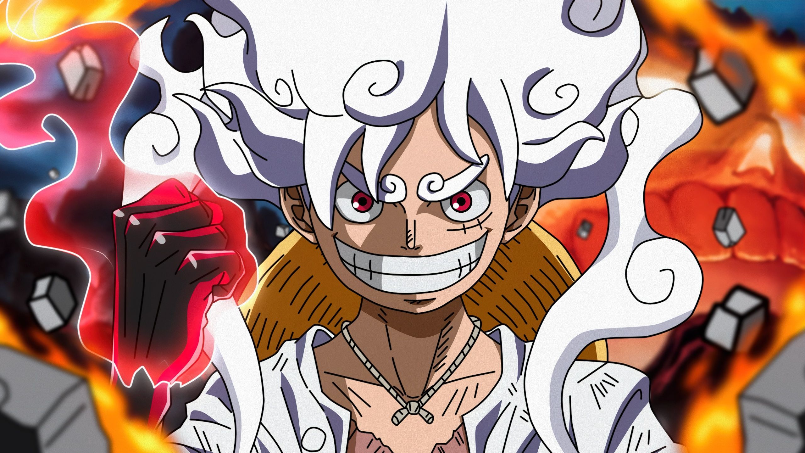 2560x1440 Luffy Wallpaper 4K, One Piece, Gear 5K