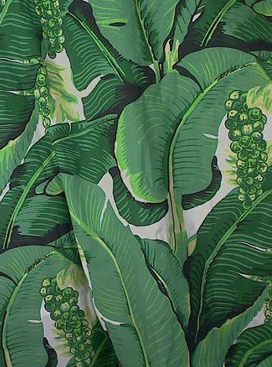 889x1200 Dorothy Draper Brazilliance Banana Leaves Wallpaper, Authentic design
