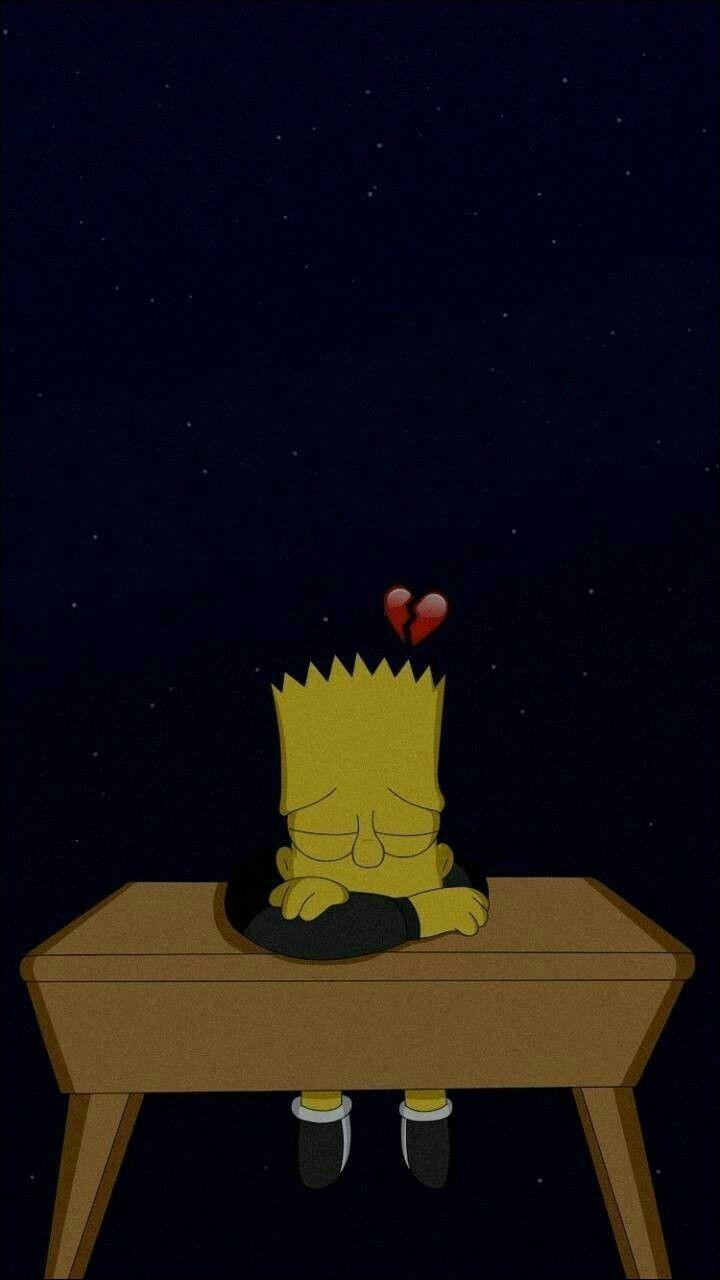 1080x1080 Sad Heart Bart Bart Simpson Sad Quotes Quotesgram Blue Tv Series Sonic Hedgehog Music Lyric