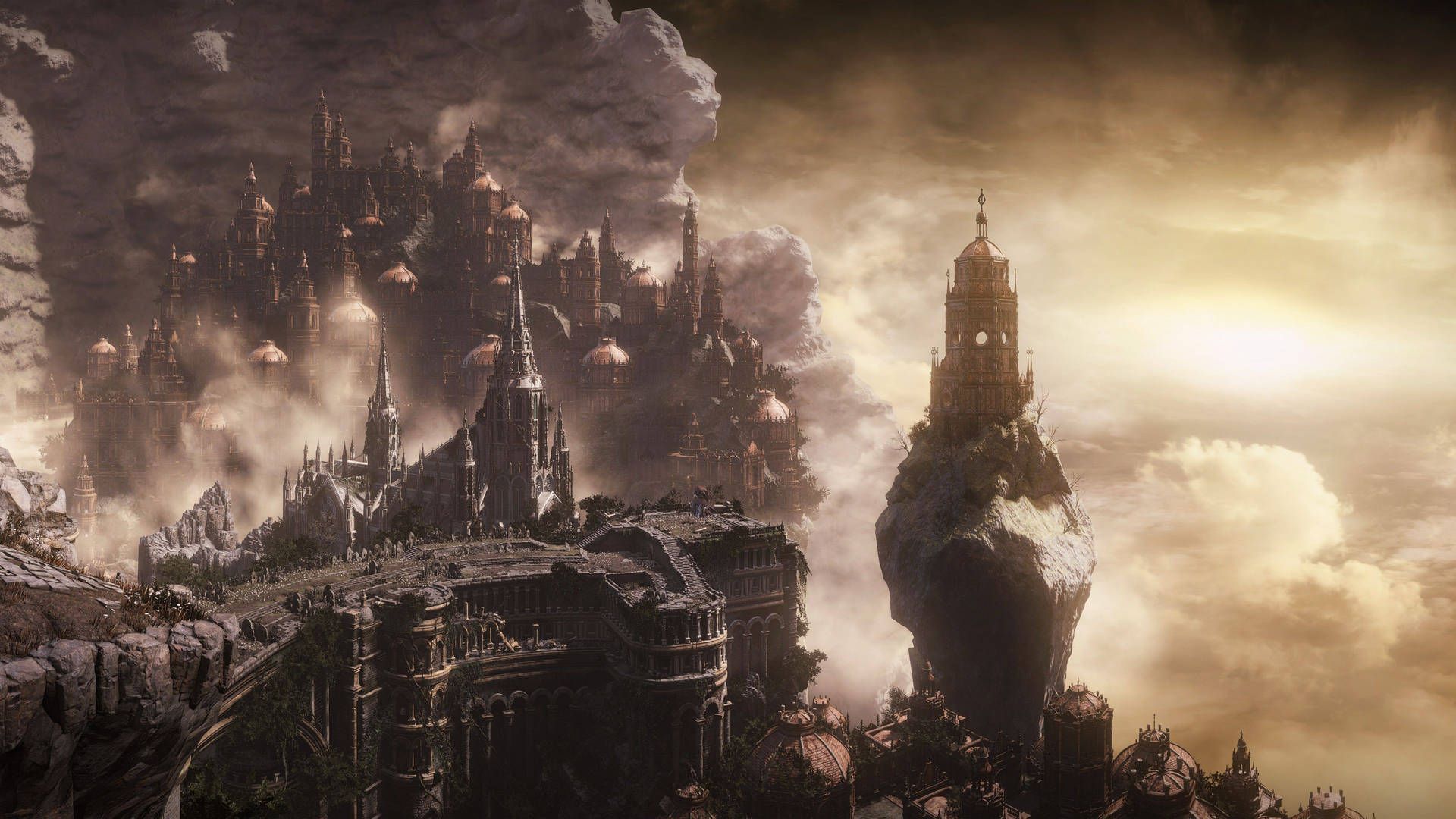 1920x1080 Dark Souls 4k Foggy Kingdom Wallpaper