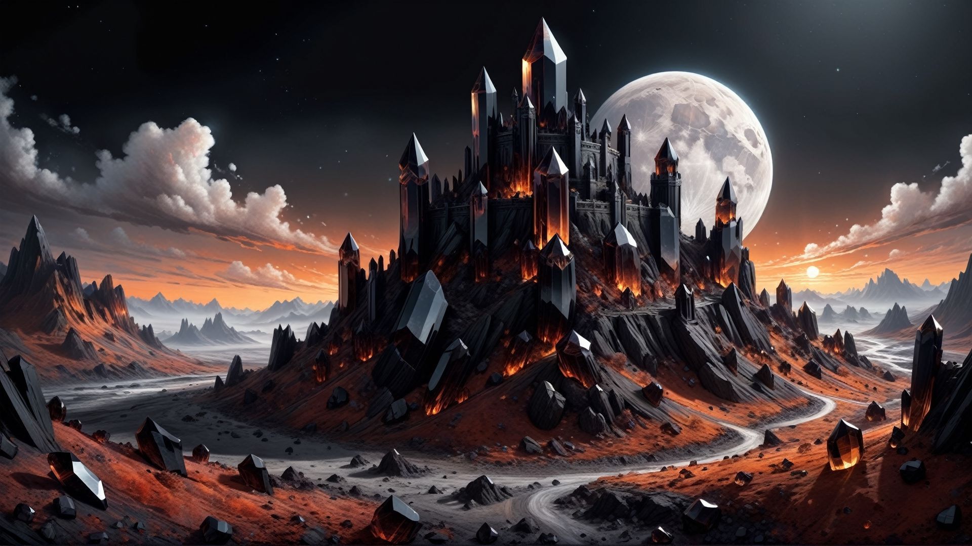 1920x1080 Dark Fantasy Castle