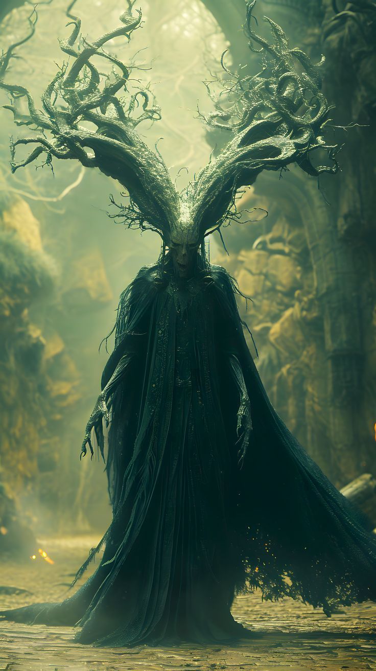 736x1313 Wicked Demon Fantasy Background