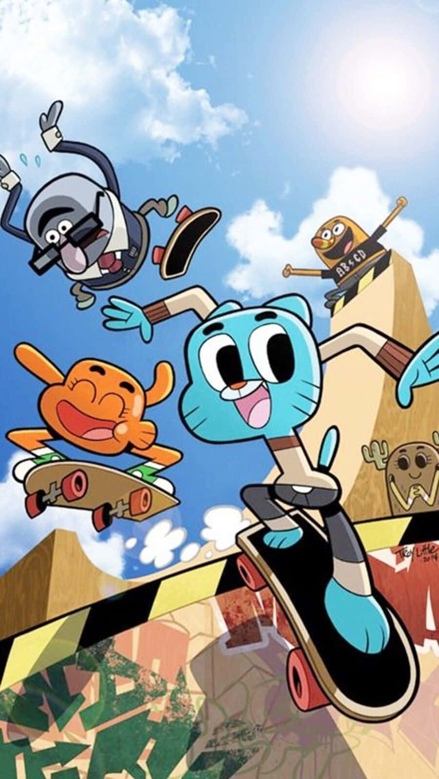 900x1598 Gumball and Darwin Wallpaper