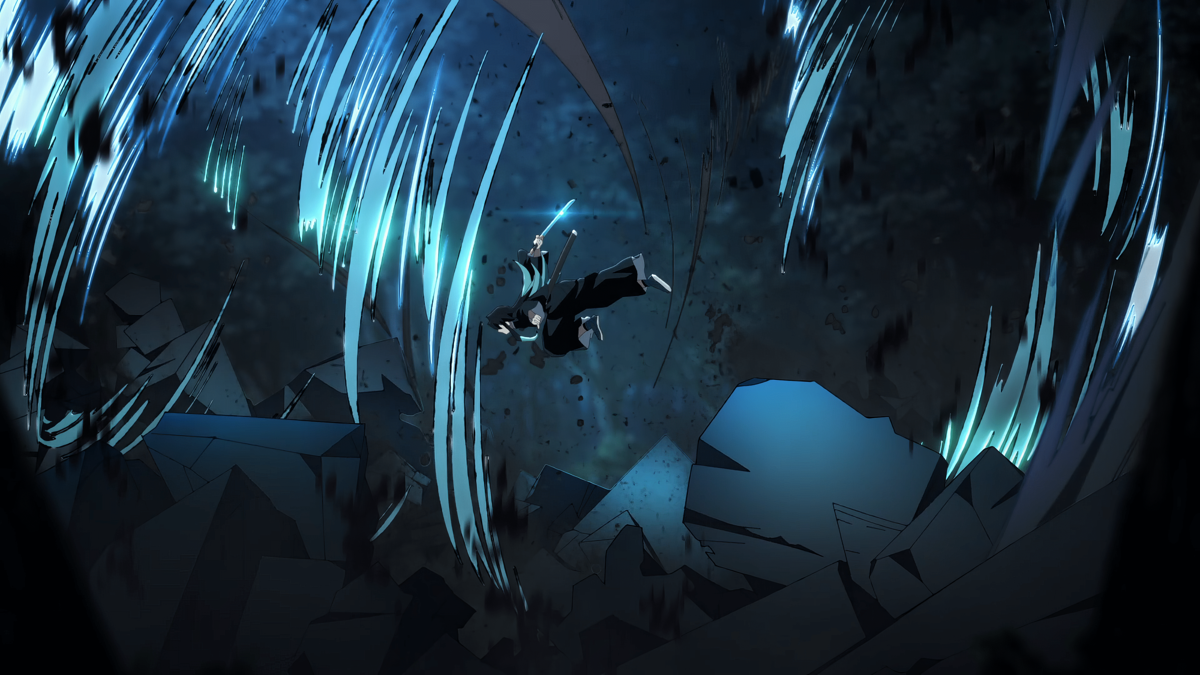 3840x2160 Epic Demon Slayer Battle Ultra HD Wallpaper