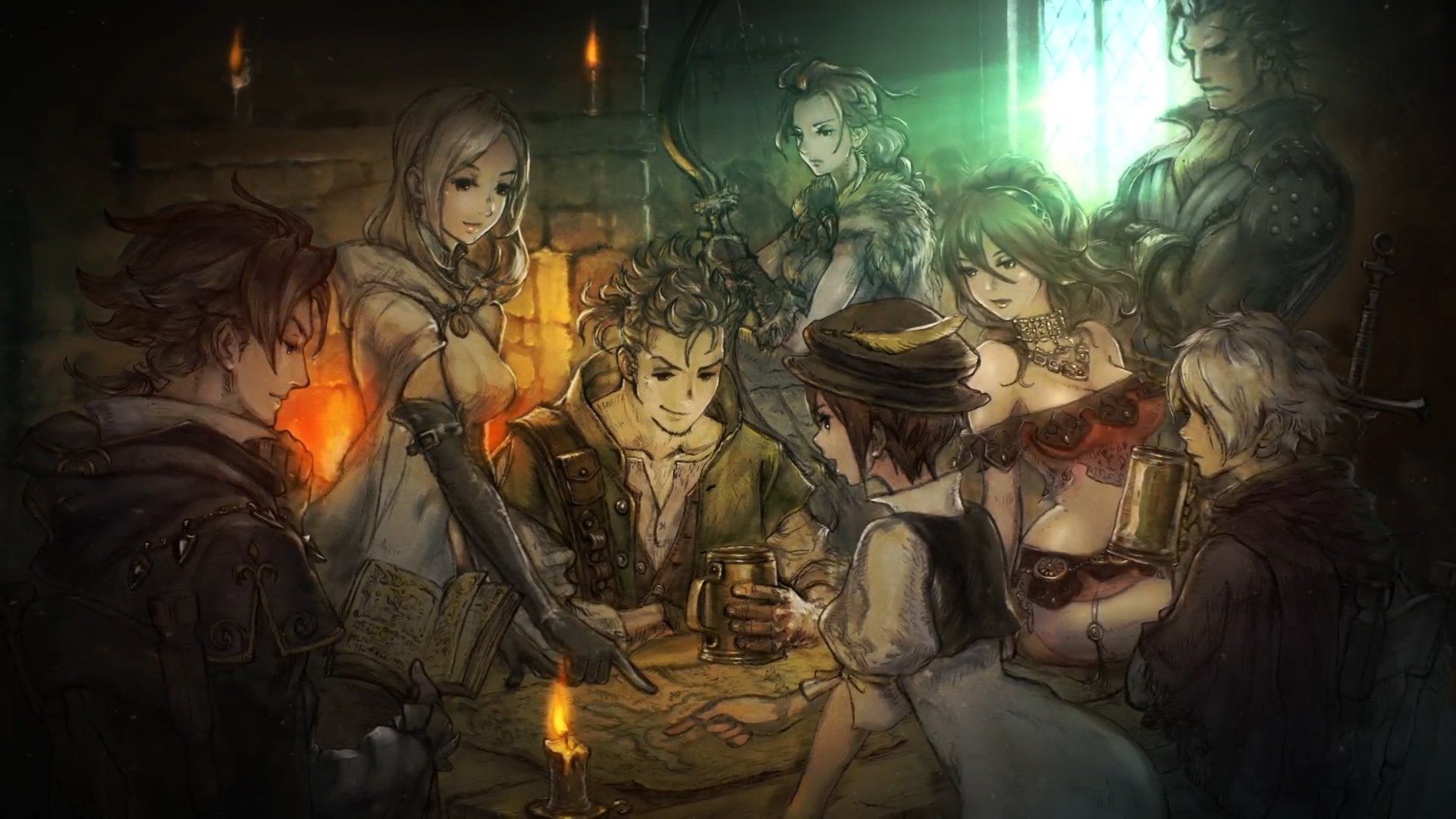1920x1080 Octopath Traveler Heroes HD Wallpaper