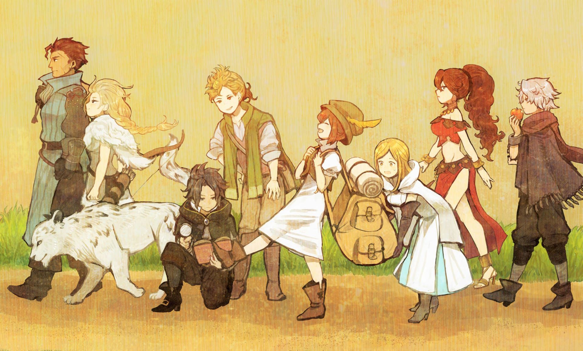 1920x1157 Octopath Traveler Heroes Wallpaper