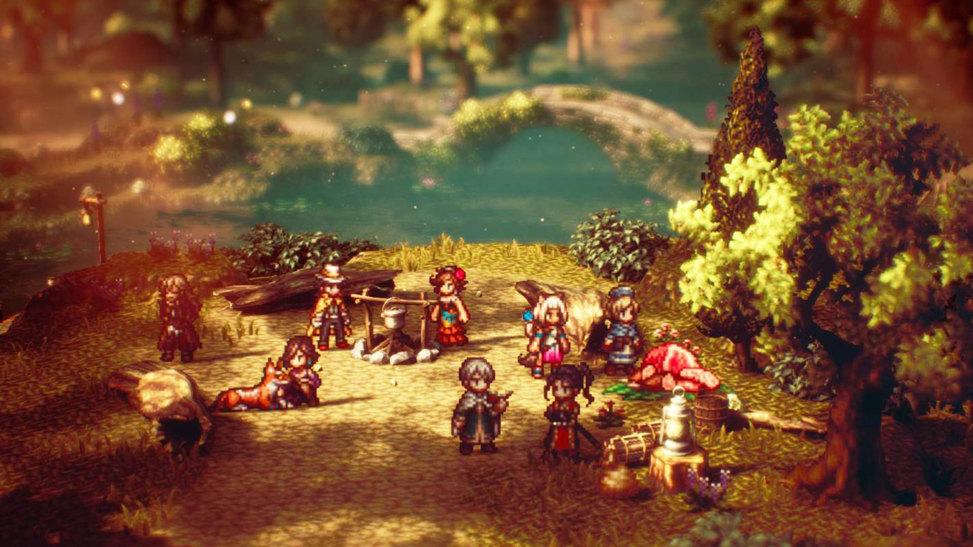 1920x1080 Octopath Traveler 2 characters
