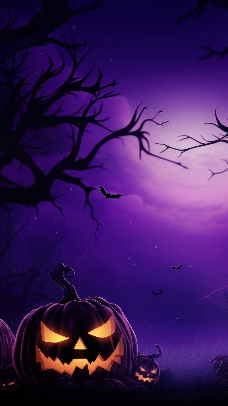 800x1422 Purple Halloween Image. Free Photo