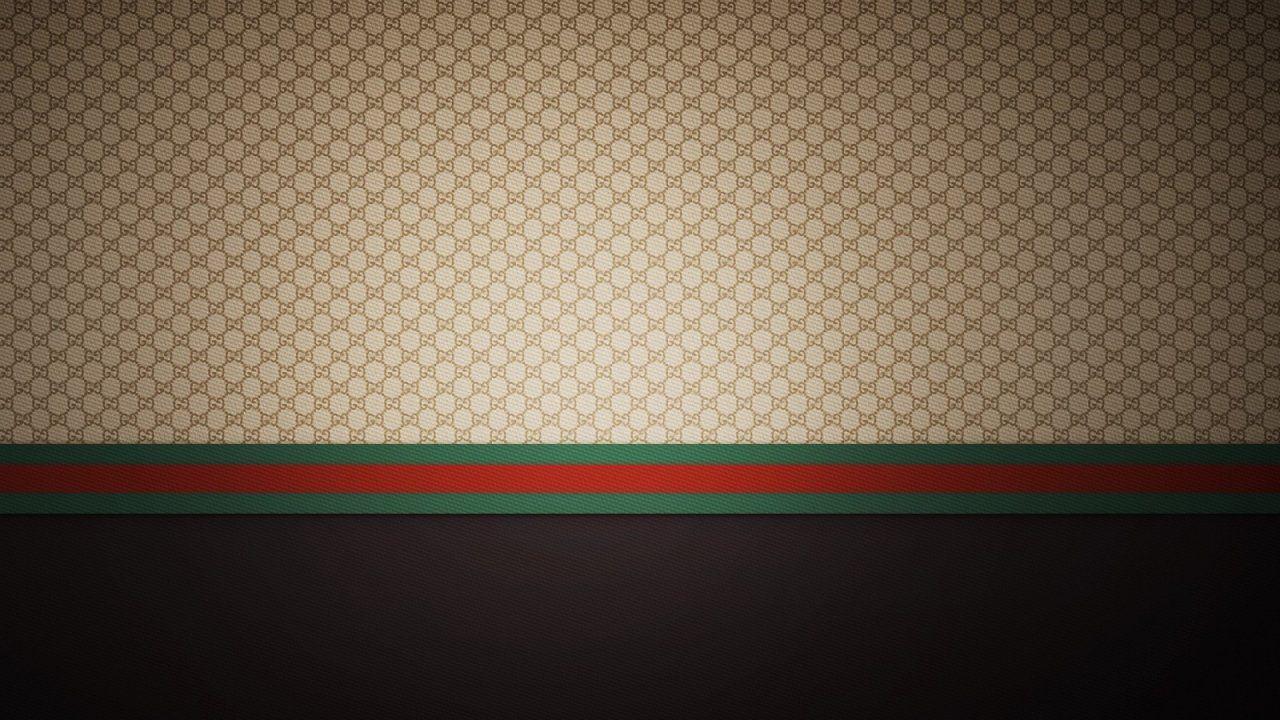 1280x720 Gucci Designer Label Patterns Wall Wallpaper HD HD