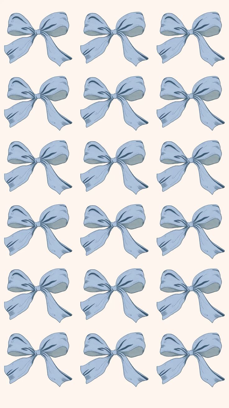 736x1308 blue bows coquette iphone wallpaper