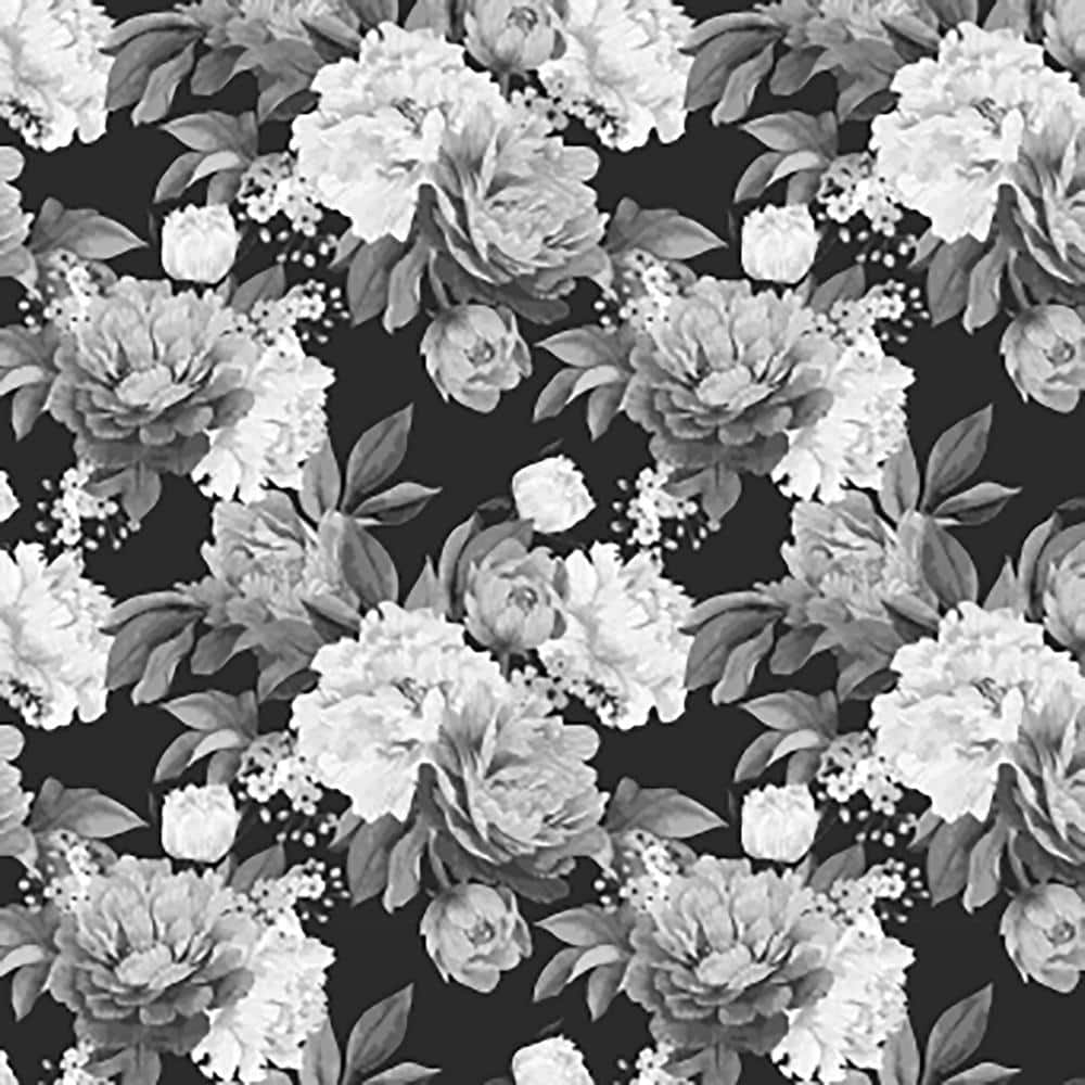 1000x1000 SIMPLIFY Black and White Floral