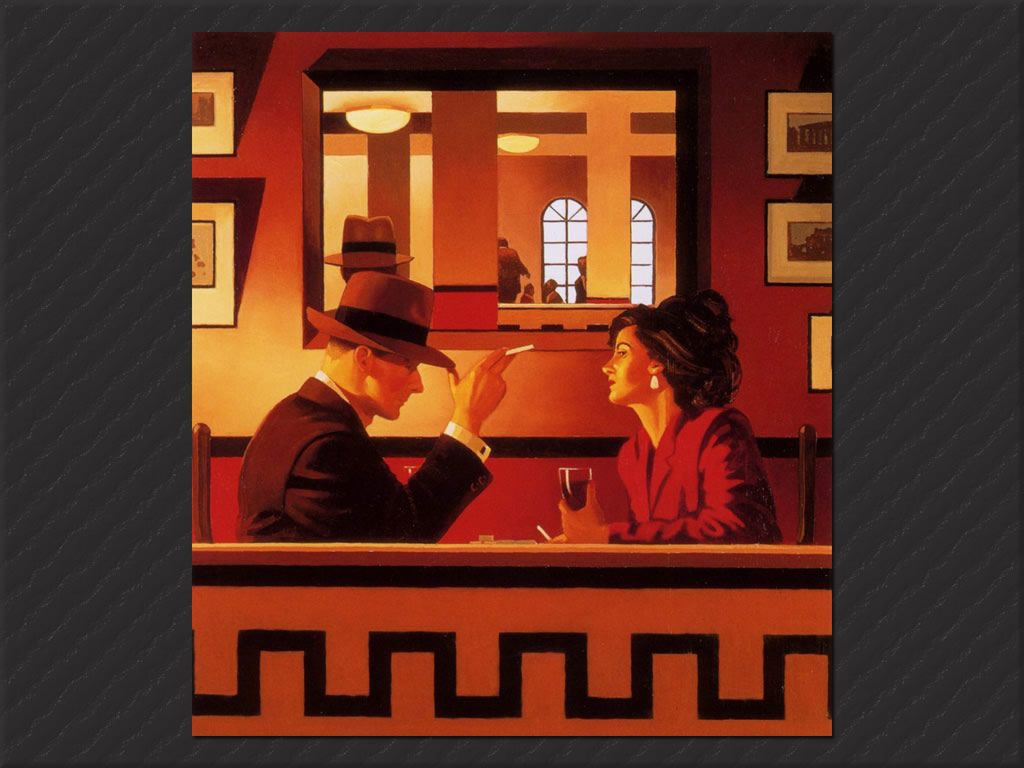 1024x768 Jack Vettriano. The Fedora Lounge