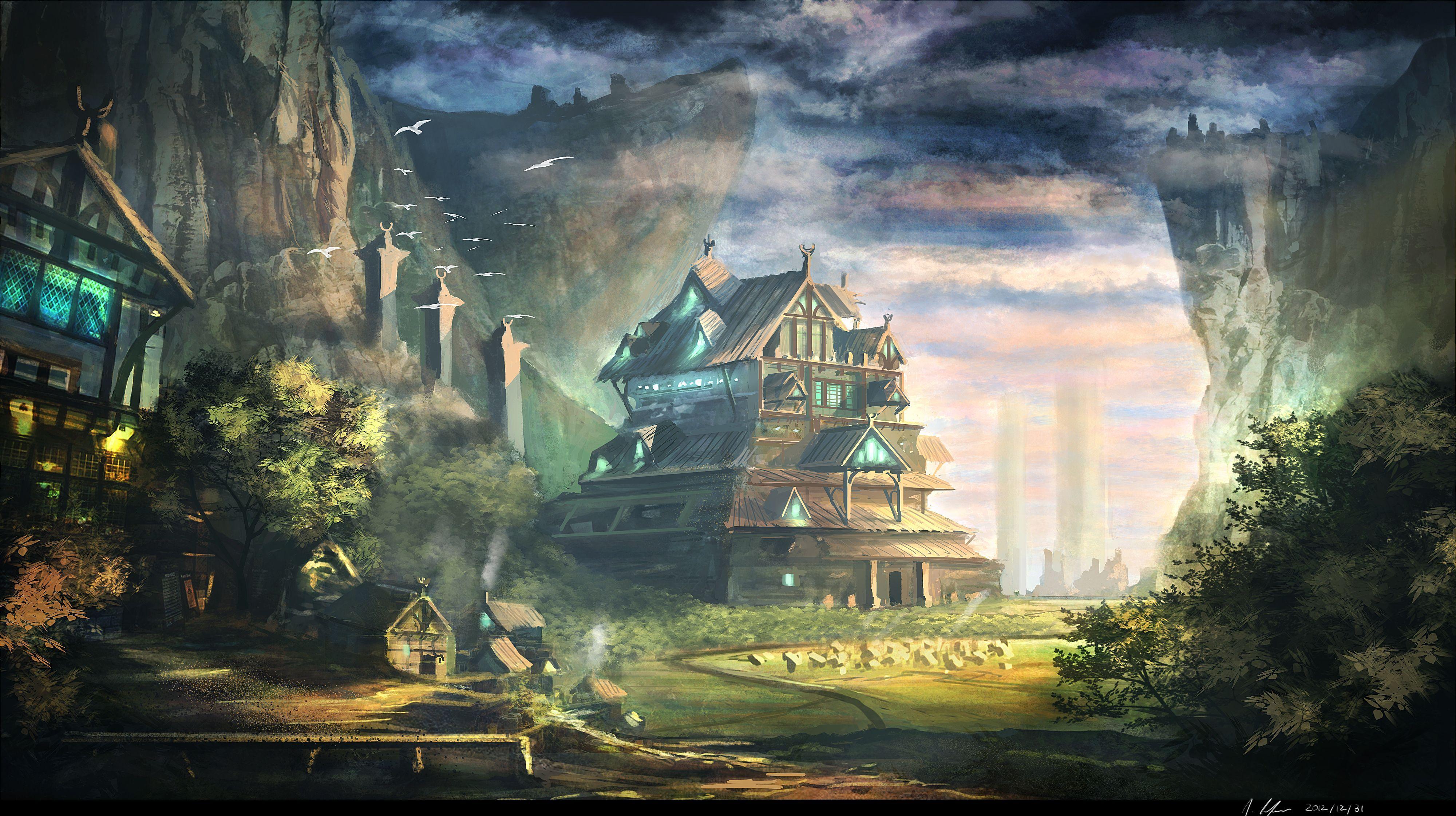 4000x2241 Painting Art Wallpaper Wallpaper Wednesday. Digital Art