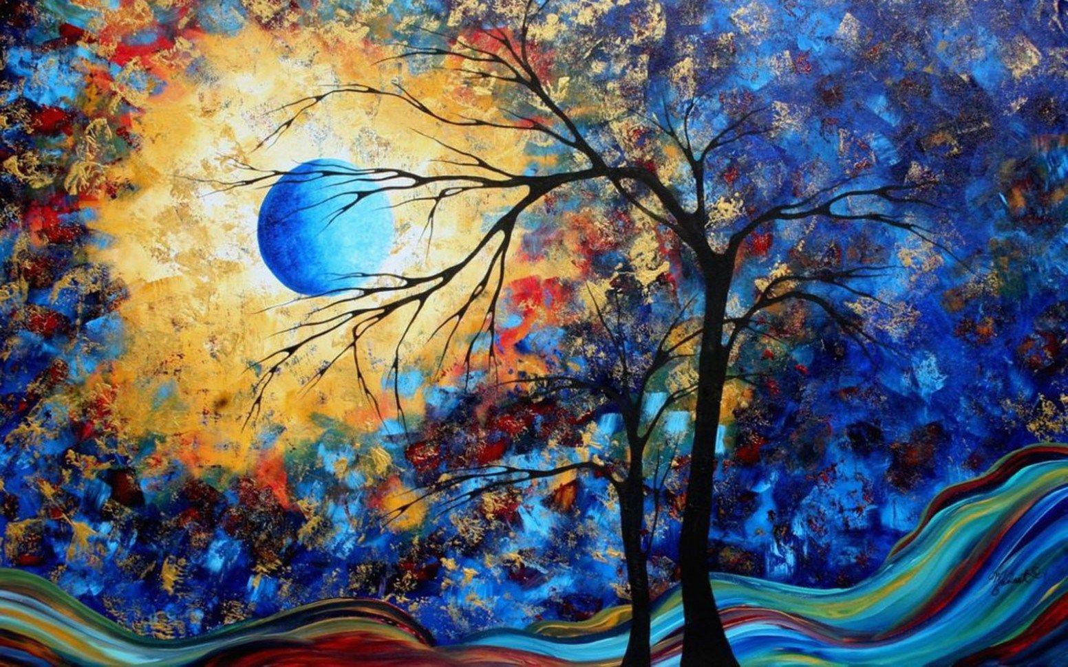 1552x970 wallpaper: Colorful Paintings Wallpaper