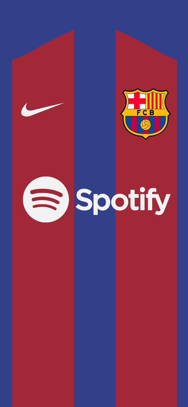 736x1591 FC Barcelona Jersey 23 24 Wallpaper