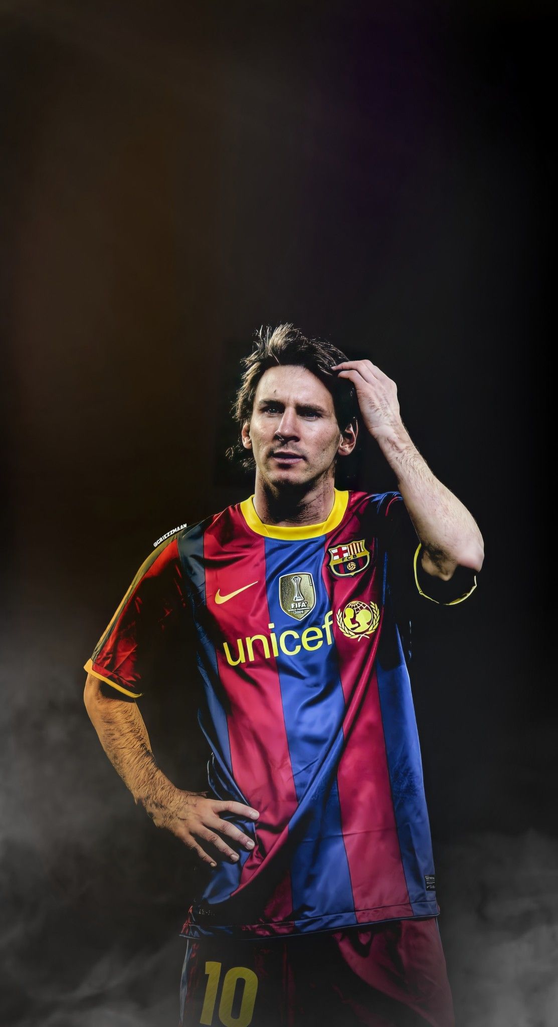 1113x2048 Messi Vintage Wallpaper