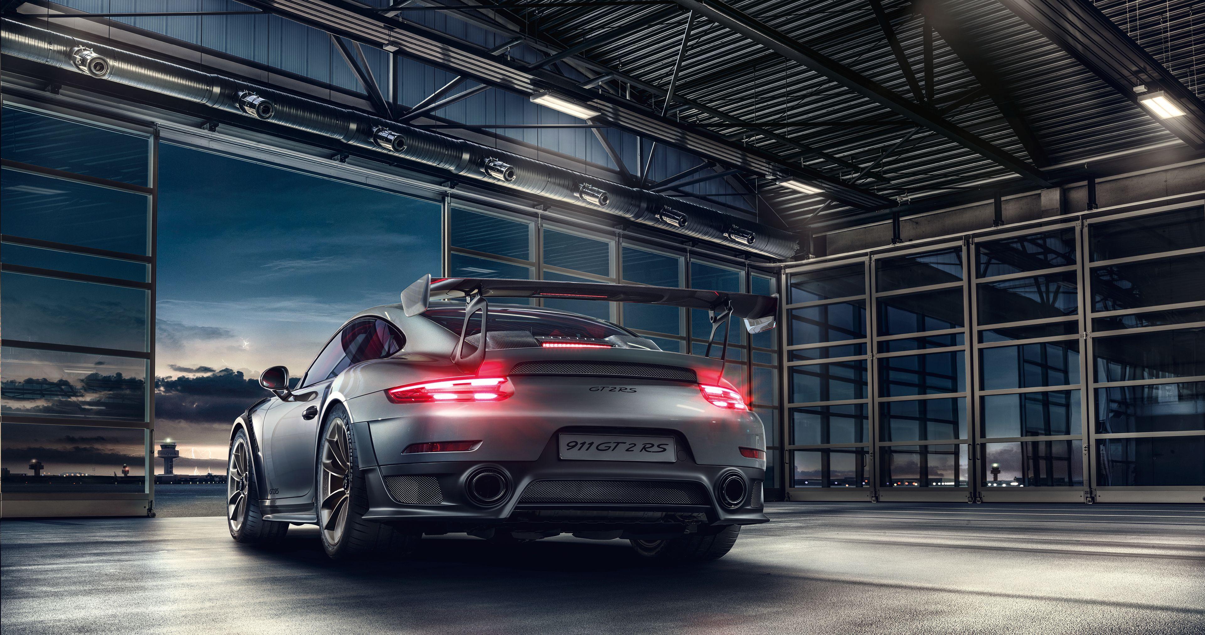 3840x2025 Porsche 911 GT2 RS 4k Rear, HD Cars, 4k Wallpaper