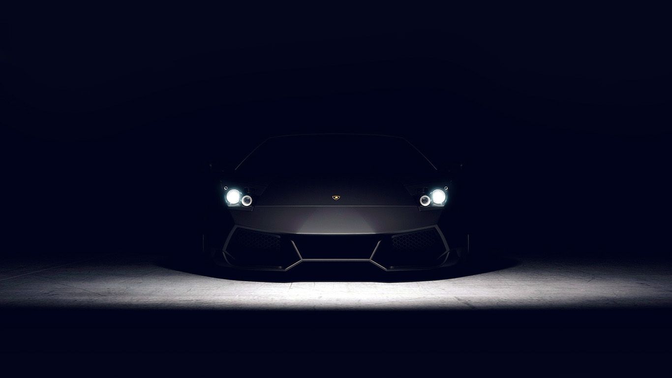 1366x768 Car Dark Lamborghini Art