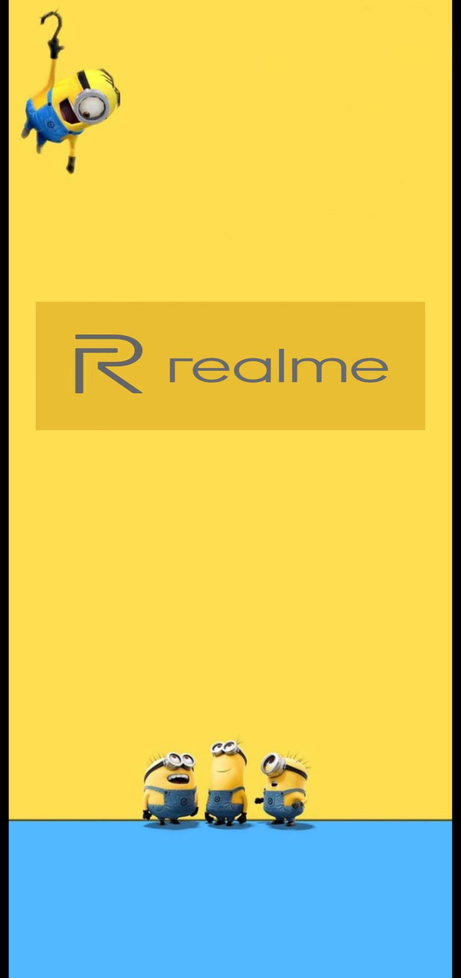905x1920 Download Realme 6 Punch Hole Hole Falling Minion Wallpaper