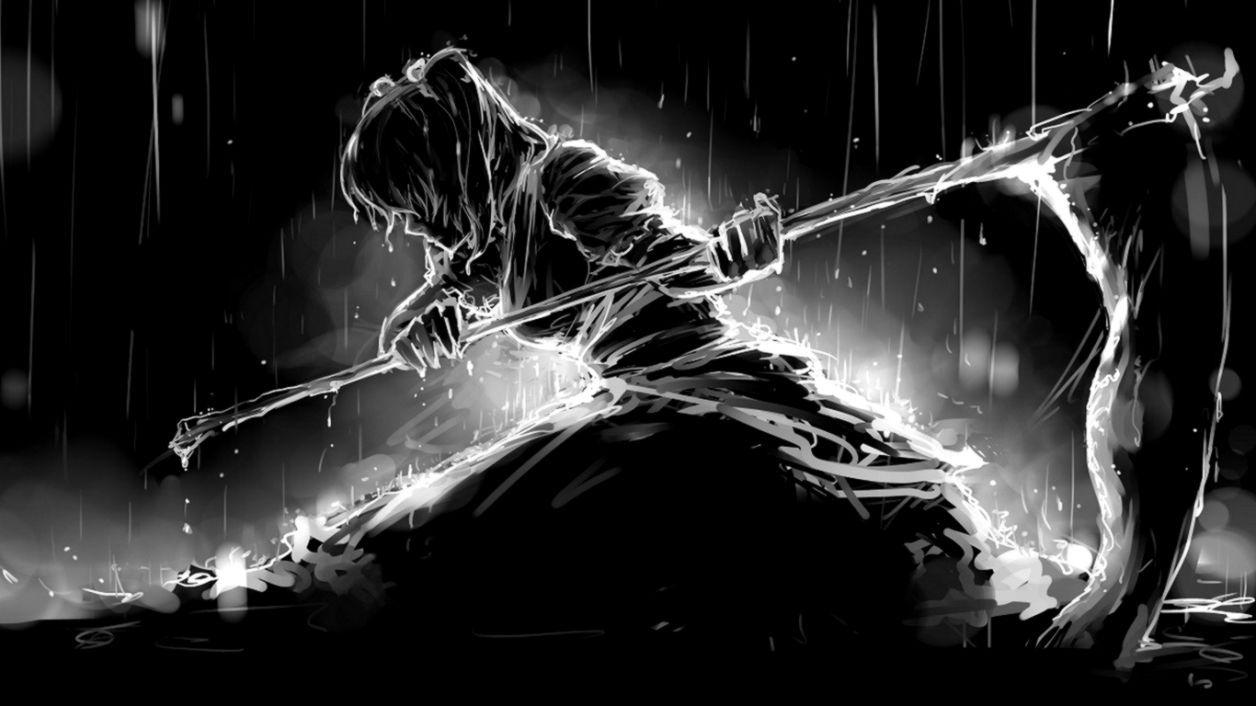 1256x706 Black 3D Abstract HD Wallpaper