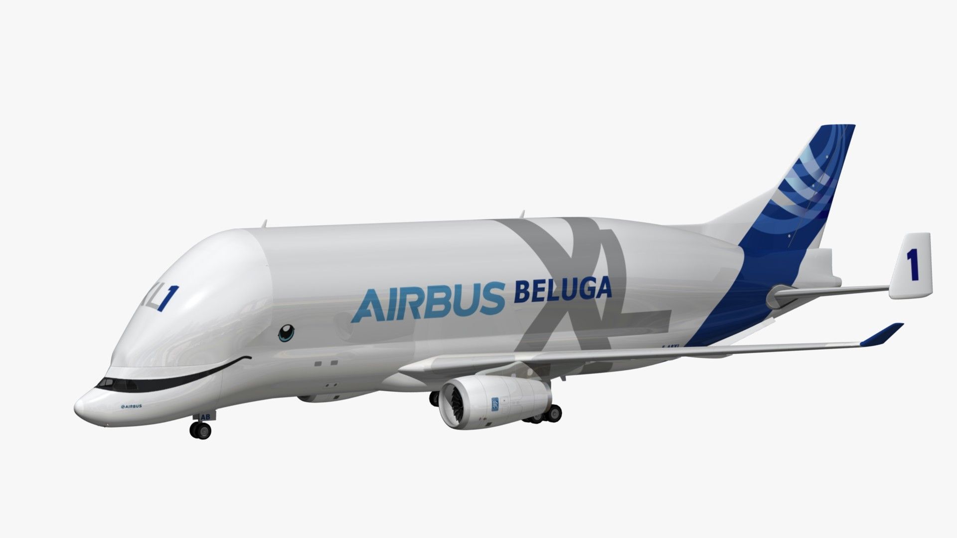 1920x1080 Airbus Beluga XL 3D Model $57 - .blend