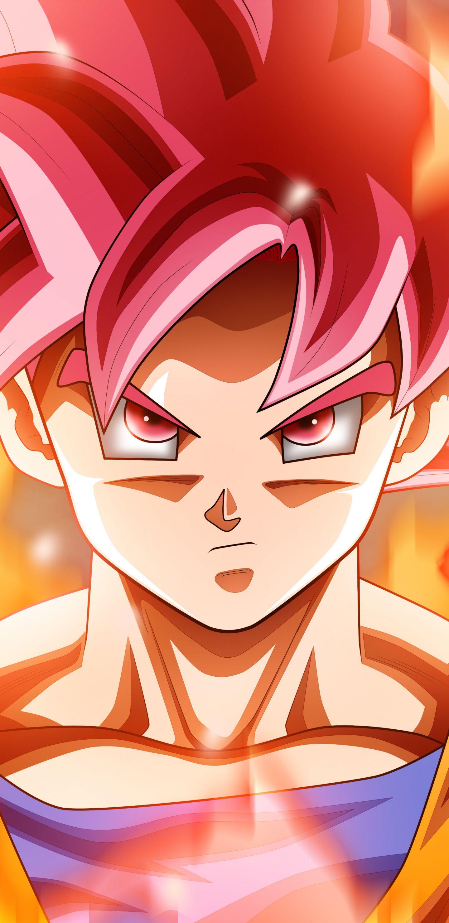 1440x2960 Download 1440x2960 wallpaper goku, fire, dragon ball super, anime