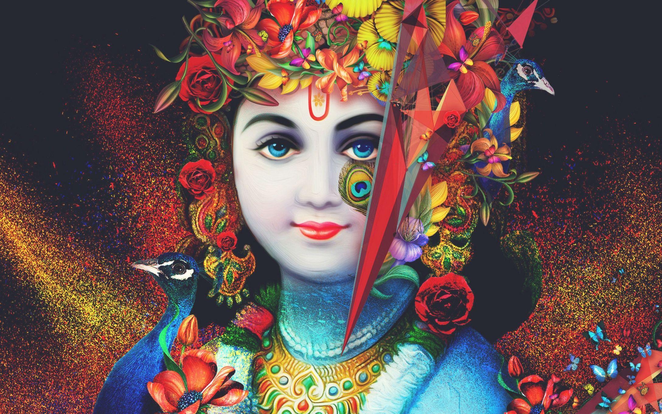 2176x1360 Hình nền HD 3D Krishna.  Hình nền HD (Độ phân giải cao).  Krishna hình nền, Lord krishna hình nền, Lord krishna