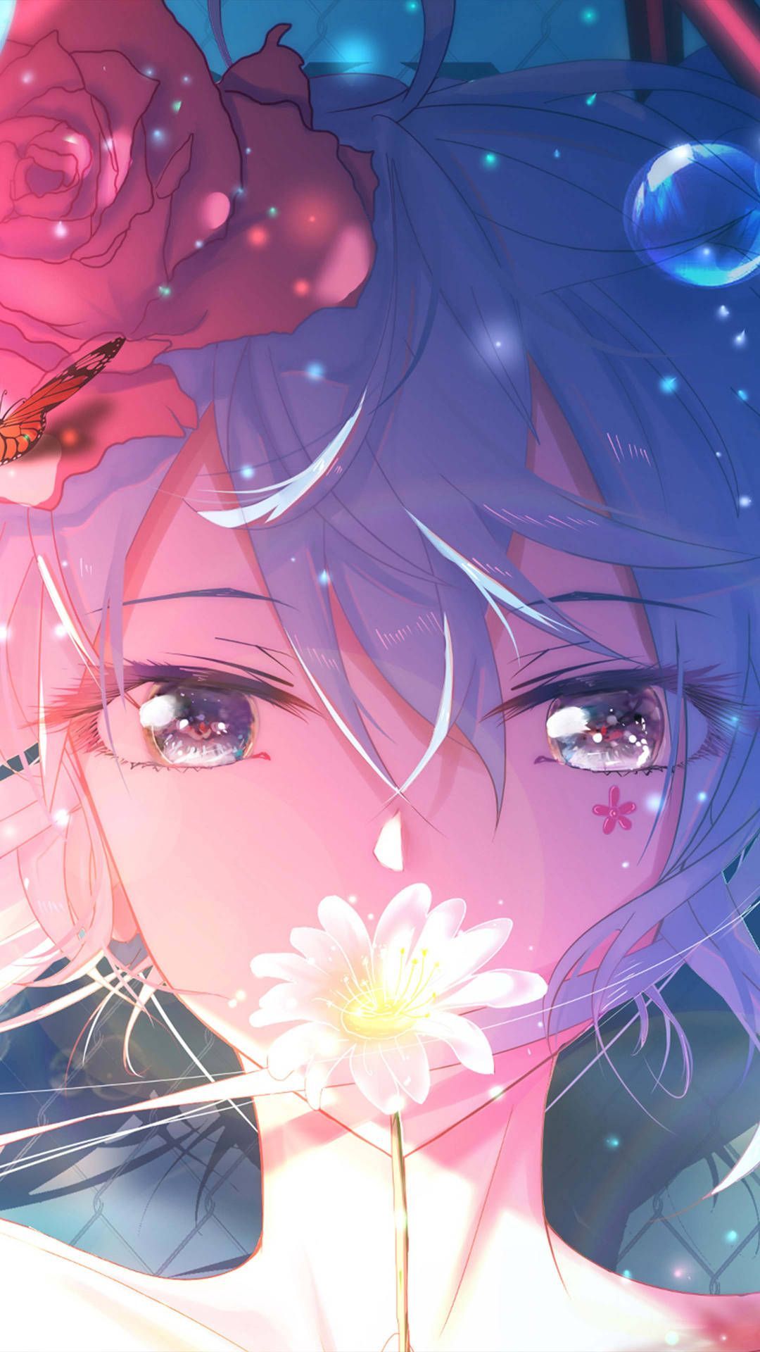 1080x1920 Download Close Up Anime Girl 4k HD Mobile Wallpaper