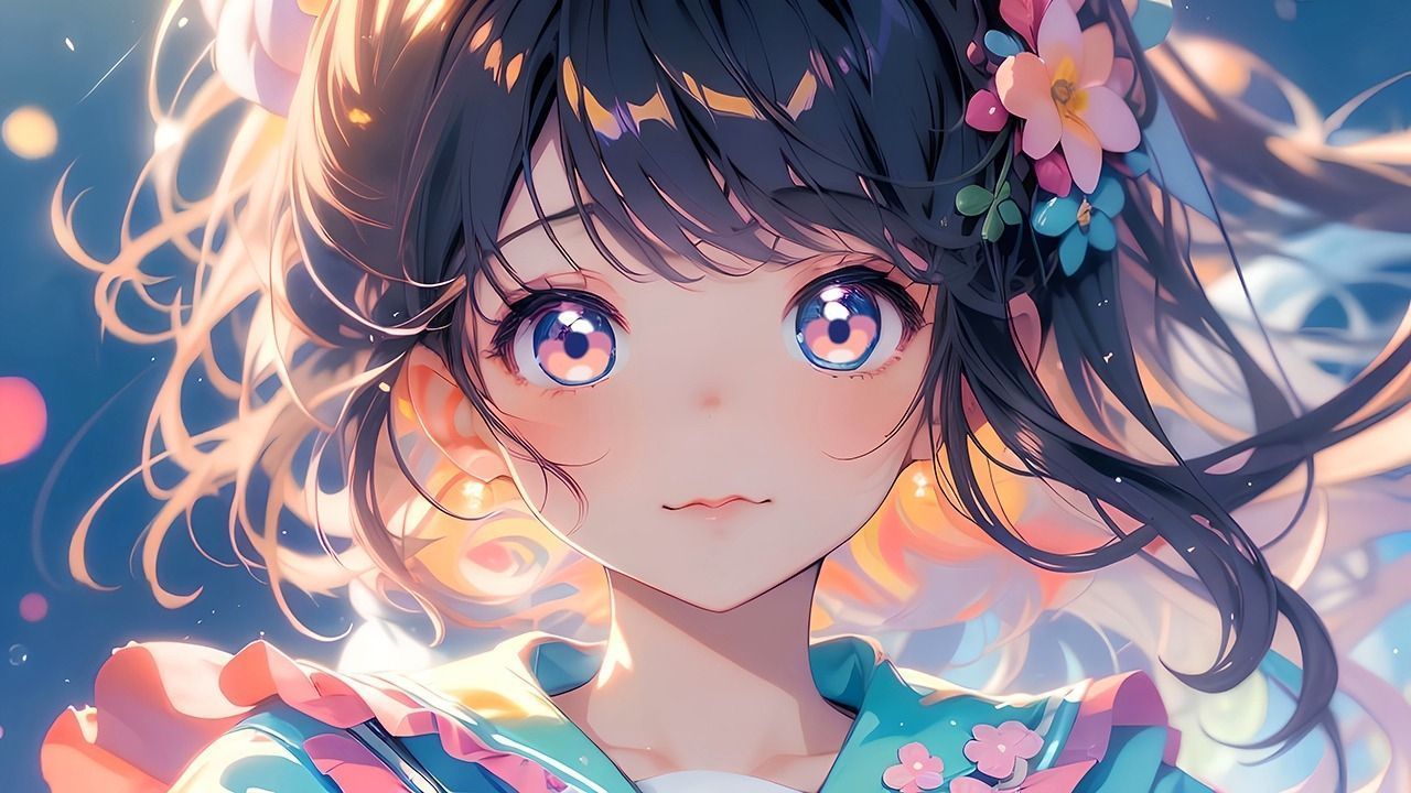 1280x720 Serafuku Anime Girl Desktop Wallpaper