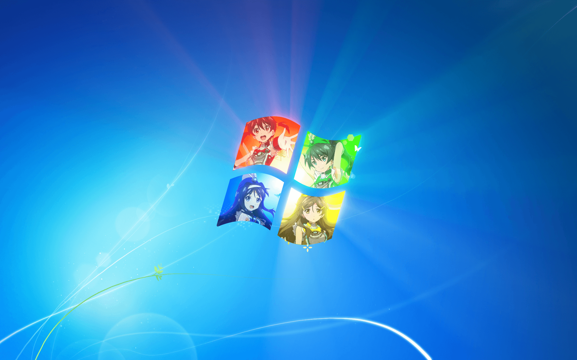 1920x1200 Windows 7 Anime Wallpaper