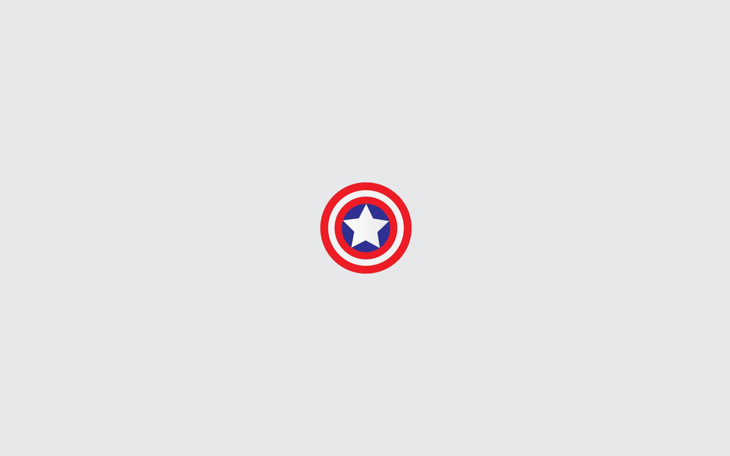 2560x1600 Captain America Minimalist Wallpaper